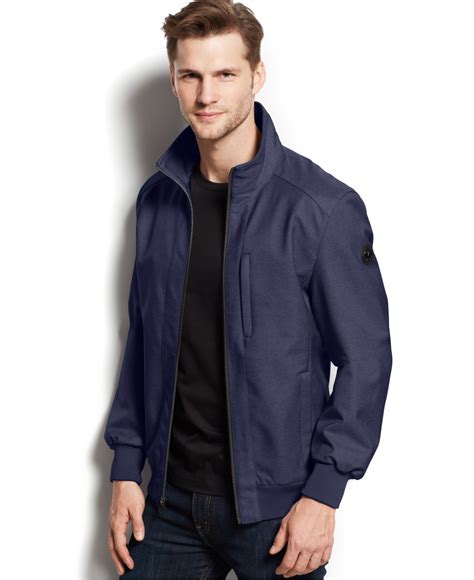 michael kors mens shell|michael kors trench jacket.